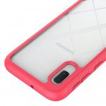 Wholesale Samsung Galaxy A10E, A102 Clear Dual Defense Hybrid Case (Hot Pink)